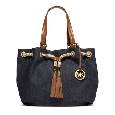 michael kors demin tote|Michael Kors Tote bag outlet.